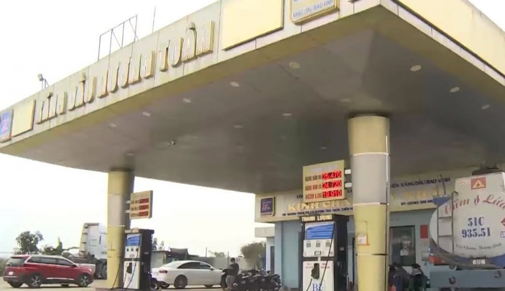 Cửa hàng xăng dầu Hương Toàn – nơi xảy ra vi phạm